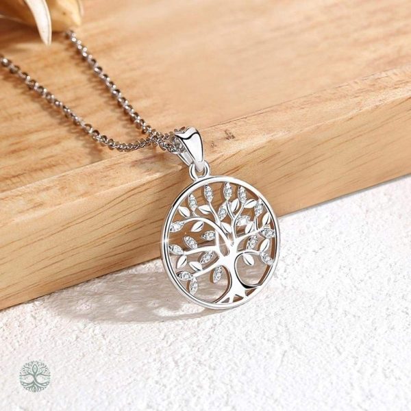 Collier en argent 925, symbole de vie et d'harmonie