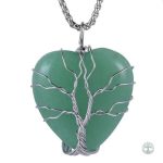 Collier Arbre de Vie en aventurine verte