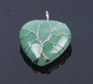 Bijou Arbre de Vie avec pendentif en aventurine
