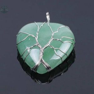 Bijou Arbre de Vie avec pendentif en aventurine