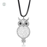 Collier Arbre de Vie avec Chouette en Argent