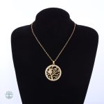 Collier or Hibou, design Arbre de Vie unique