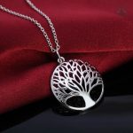 Collier en argent 925, symbole de vie et d'harmonie