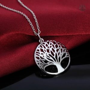Collier en argent 925, symbole de vie et d'harmonie