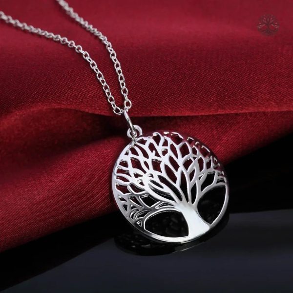 Collier en argent 925, symbole de vie et d'harmonie