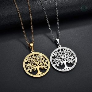 Bijou Arbre de Vie en or, représentation de la vie et de l'harmonie