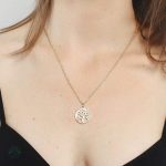 Collier élégant en acier inoxydable, motif Arbre de Vie