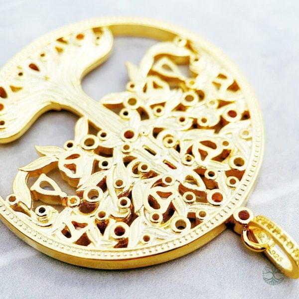 Pendentif multicolore orné d'oxydes de zirconium