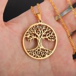 Collier Arbre de Vie en plaqué or élégant et raffiné