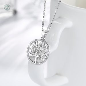Accessoire argenté Arbre de Vie pour femmes