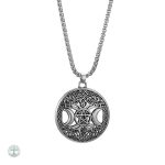 Collier Arbre de Vie en acier inoxydable avec pentagramme
