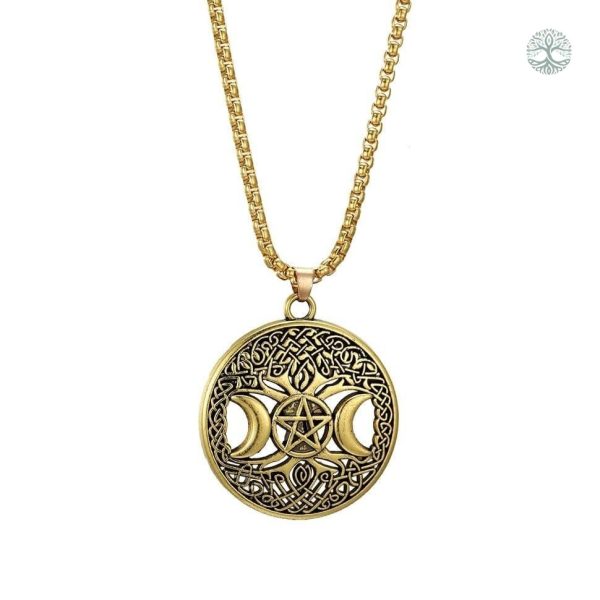 Collier doré Arbre de Vie en acier inoxydable