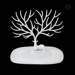 Support à bijoux design Arbre de Vie blanc