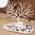 Porte-bijoux blanc avec motif Arbre de Vie