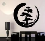Sticker Arbre de Vie en cercle avec motifs bouddhistes