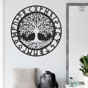 Sticker Arbre de Vie Yggdrasil pour décoration intérieure