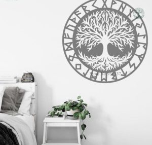 Design d'Arbre de Vie inspiré de la mythologie nordique