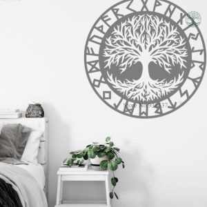 Design d'Arbre de Vie inspiré de la mythologie nordique