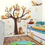 Sticker Arbre de Vie avec Hibou décoratif