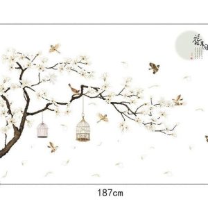 Autocollant arbre de vie inspiré de la culture japonaise
