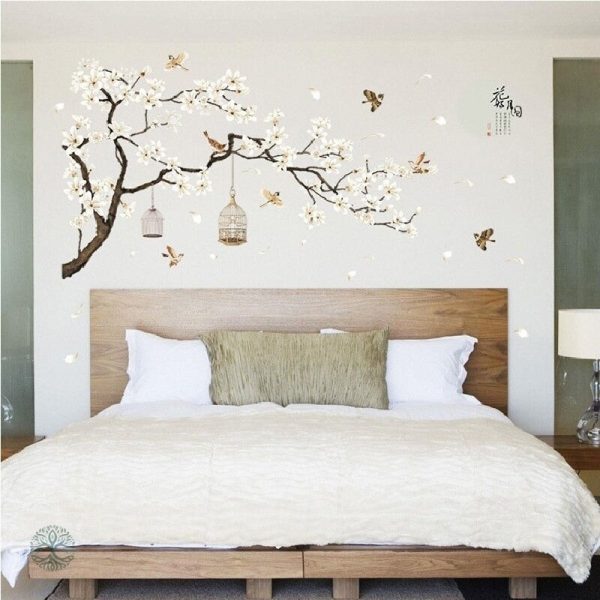 Autocollant mural arbre de vie, design japonais unique