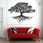 Sticker Arbre de Vie Noir décoratif pour intérieur