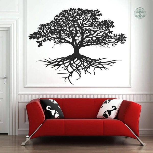 Sticker Arbre de Vie Noir décoratif pour intérieur