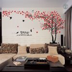 Décoration murale Arbre de Vie Rouge, ajout artistique à votre intérieur