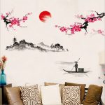 Sticker Arbre de Vie avec Fleur de Cerisier Japonais
