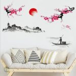 Autocollant décoratif Arbre de Vie en fleurs de cerisier