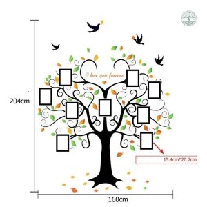 Autocollant arbre de vie, symbole de croissance et d'harmonie