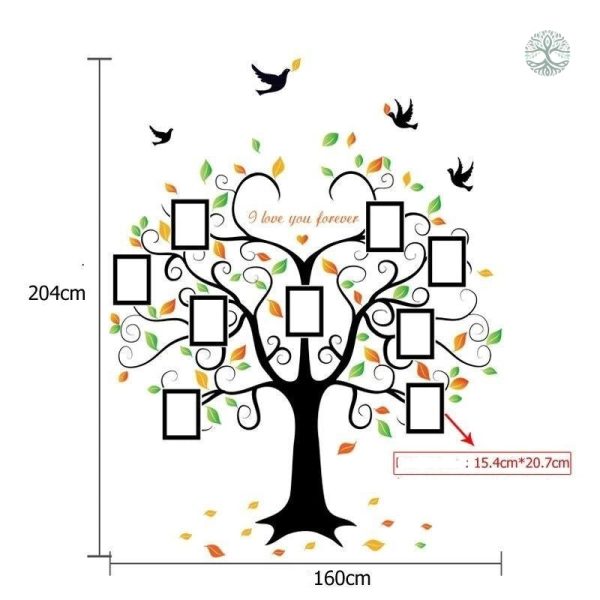 Autocollant arbre de vie, symbole de croissance et d'harmonie