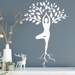 Sticker arbre de vie pour salle de yoga