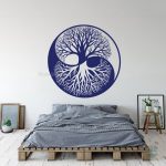 Autocollant Arbre de Vie en harmonie Ying et Yang