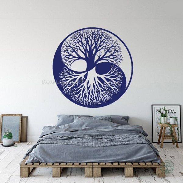Autocollant Arbre de Vie en harmonie Ying et Yang