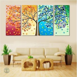 Art mural Arbre de Vie, design coloré et inspirant