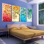 Tableau moderne Arbre de Vie, éclat de couleurs et symbolisme