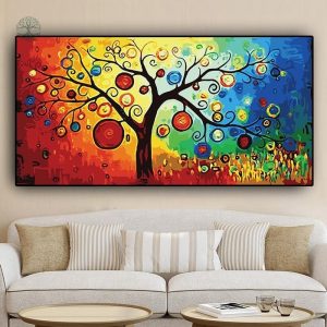 Tableau Arbre de Vie en couleurs vives