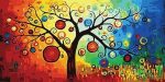 Tableau décoratif sur le thème de l'arbre de vie