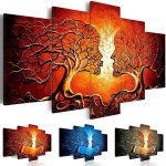 Tableau Arbre de Vie Couple en décor mural artistique