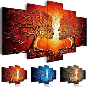 Tableau Arbre de Vie Couple en décor mural artistique