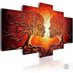 Art mural représentant un arbre de vie en harmonie