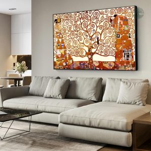 Œuvre d'art Arbre de Vie, design élégant et coloré