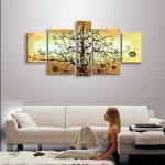 Art mural Arbre de Vie, tableau décoratif coloré