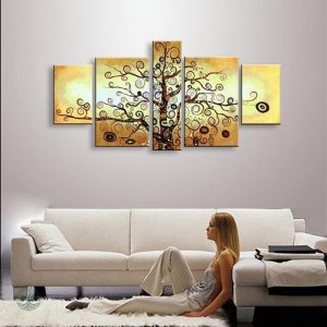 Art mural Arbre de Vie, tableau décoratif coloré