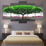 Tableau Arbre de Vie Vert en décoration murale