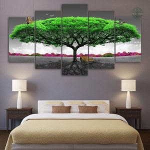 Tableau Arbre de Vie Vert en décoration murale