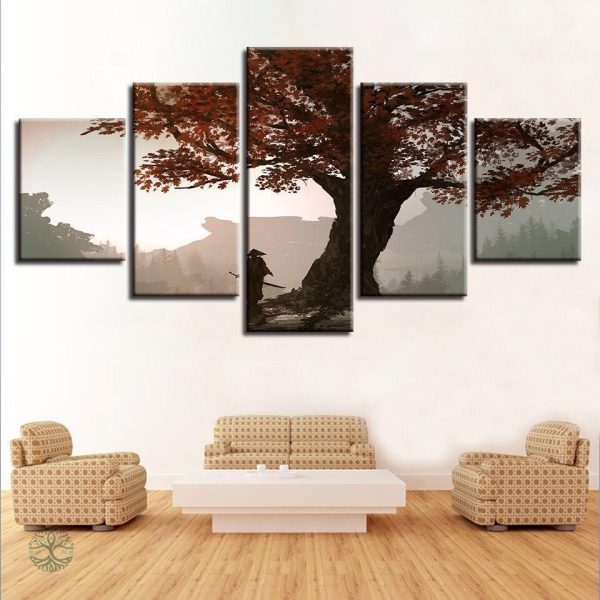 Tableau Arbre de Vie en couleurs d'automne vibrant