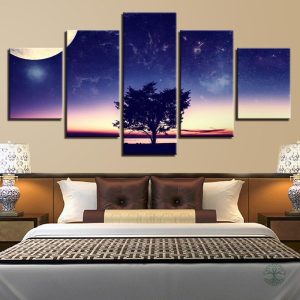 Tableau Arbre de Vie en teintes d'aube