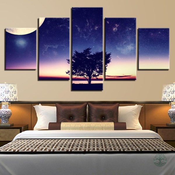 Tableau Arbre de Vie en teintes d'aube